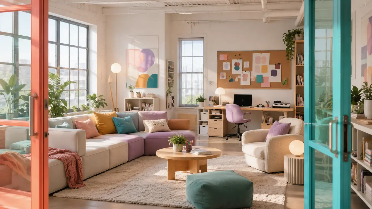 Preview of the Elle Next teen room